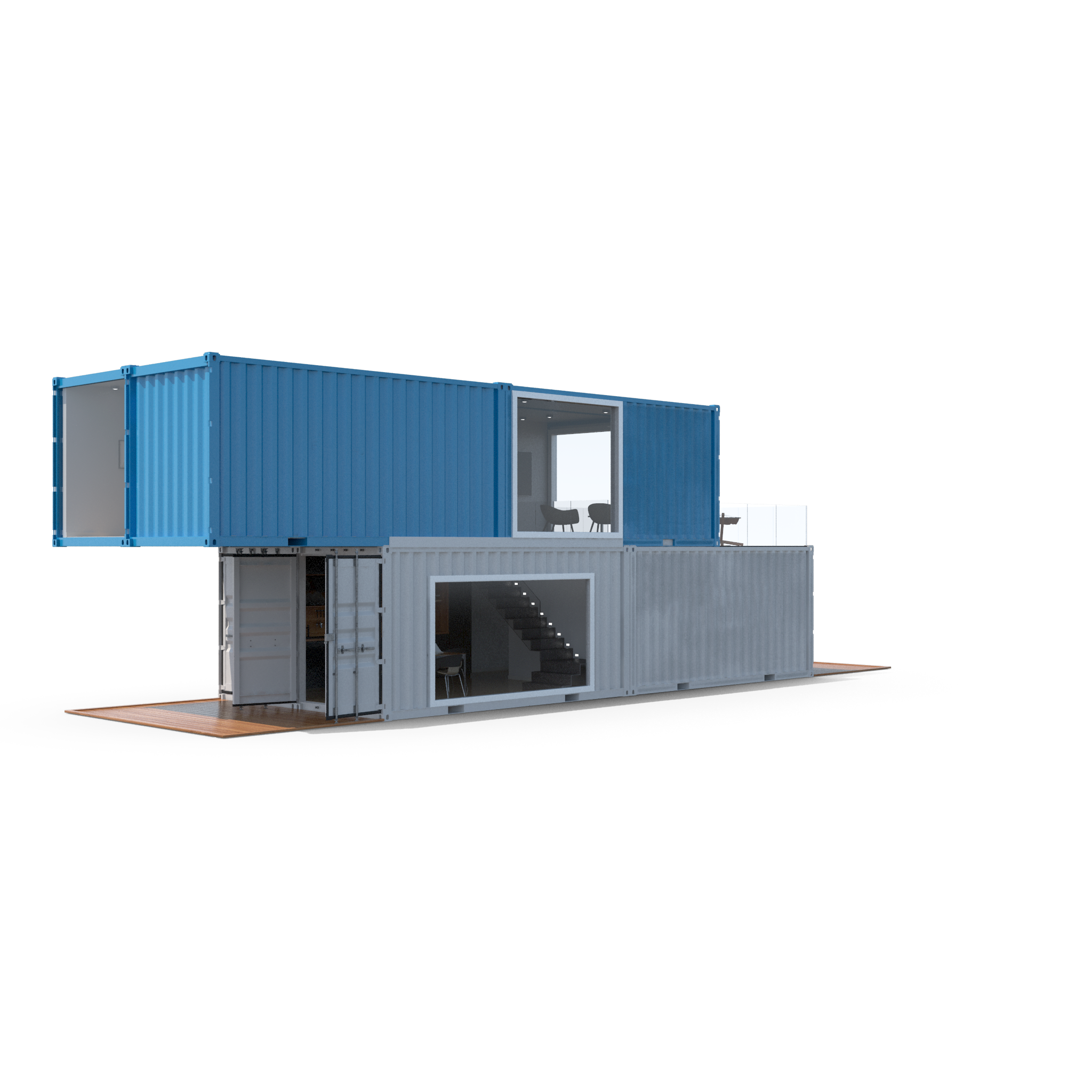 Espacios modulares para viviendas y oficinas